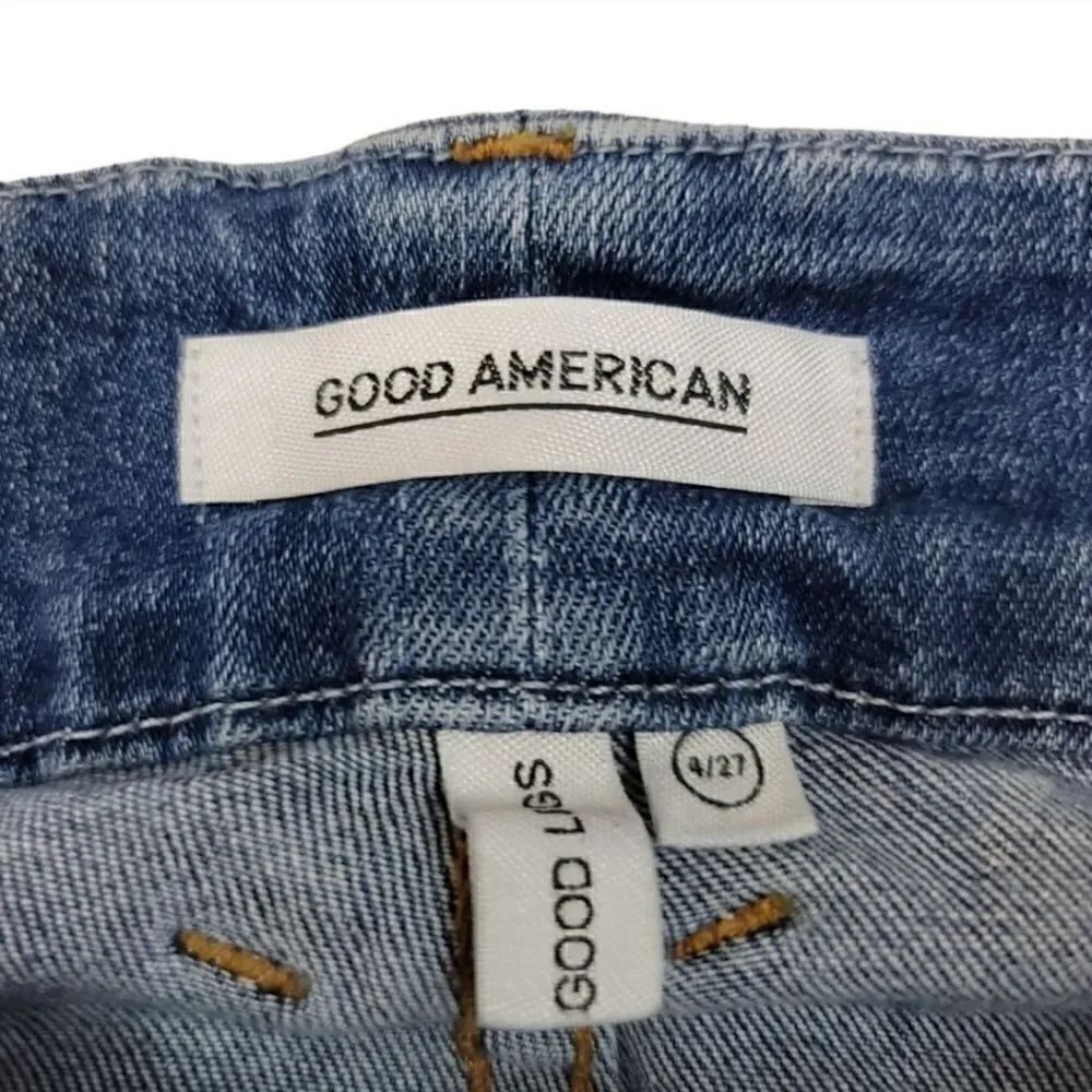 Good American Good Legs High Rise Skinny Denim in Blue 107 Medium Wash Size 4/27 - Picture 6 of 11